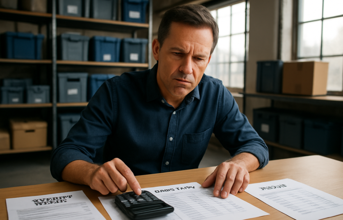 Business owner reviewing cash flow leaks before borrowing