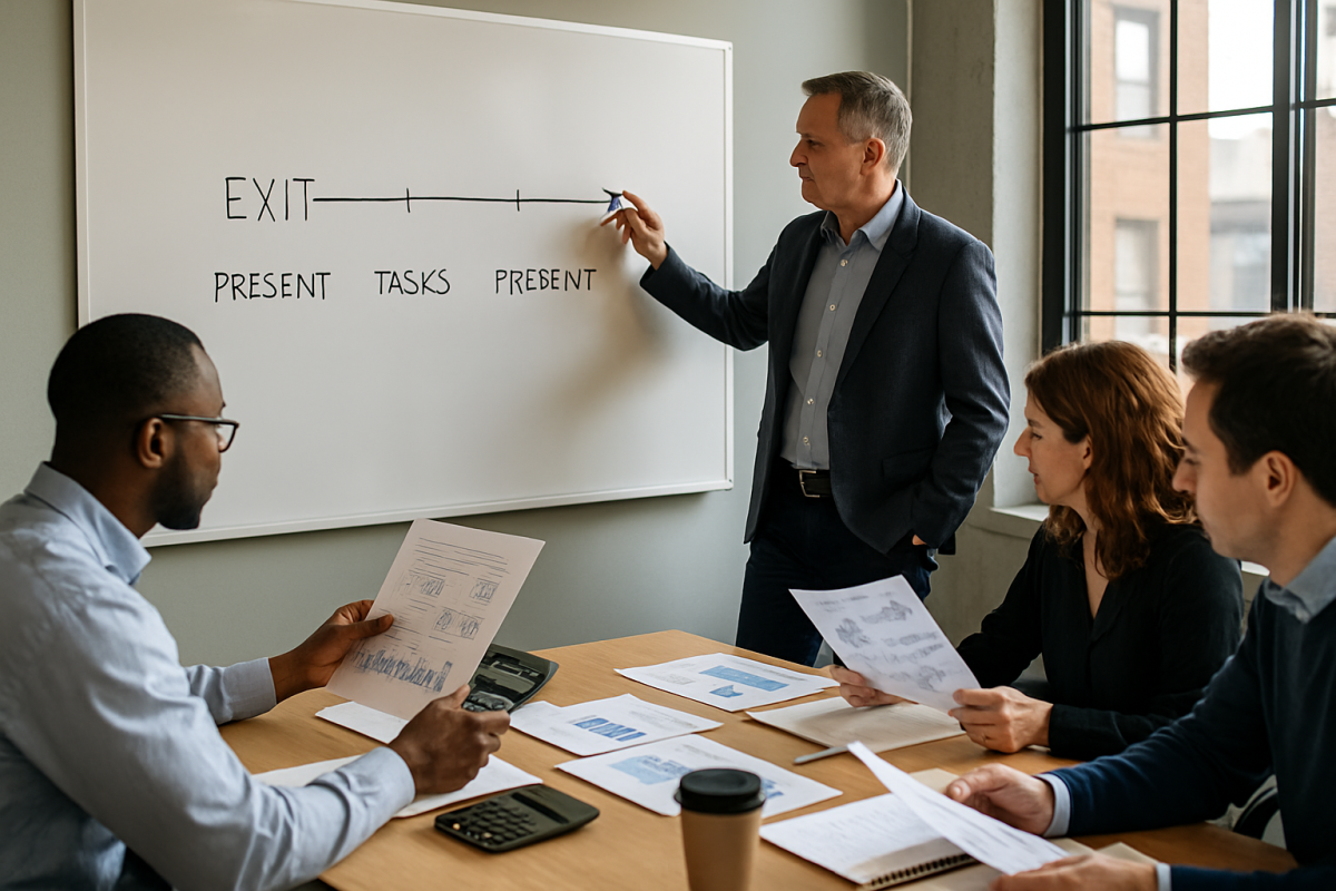 The Exit Is the Finish Line You Build Backward From